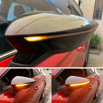 

Dynamic Blinker for Seat Leon III 5F ST FR Cupra LED Turn Signal Mirror Indicator light 2013 2014 2015 2017 2018