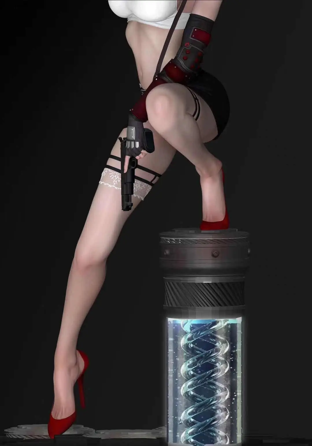 Pre-sale GK Custom Non-ling Stone Ada King Tifa Double-headed Version 1/4 Statue Model Figure |