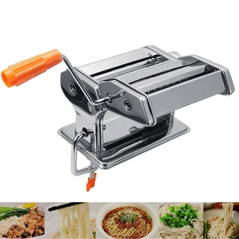 

Stainless Steel Fresh Pasta Maker Roller Machine for Spaghetti Noodle Fettuccine Dumpling Maker Noodle-Maker Roller-Machine