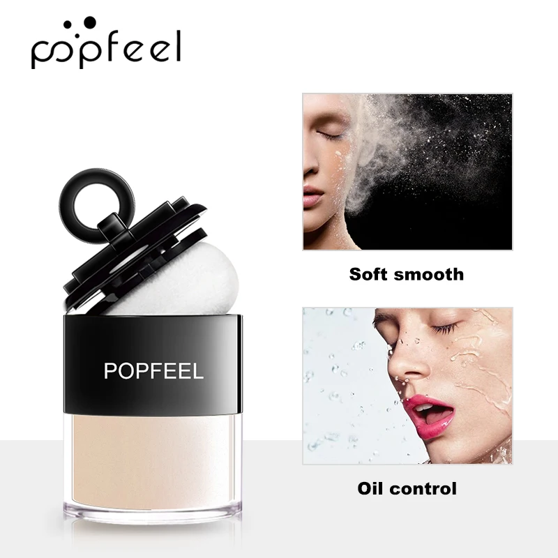 

POPFEEL 3 Color Oil- Control Facial Powder Matte Face Powder High Definition Base Primer Makeup Lasting-Effect Concealer Makeup