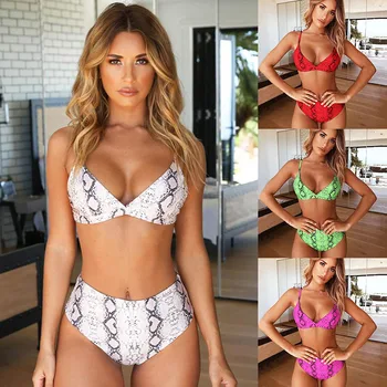 

Bikini Female 2020 High Waist Swimsuit Women Swimming Suit For Women Swimwear Push Up Bathing Suit May Beachwear Summer Biquine