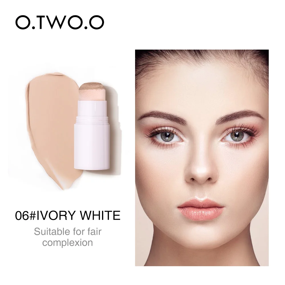 O.TWO.O карандаш-консилер, полное покрытие, воздушная подушка, контур, макияж для лица, водостойкий, стойкий, скрытый пор, пятнистая, бронзовая палочка, косметика - Цвет: A06 Ivory White