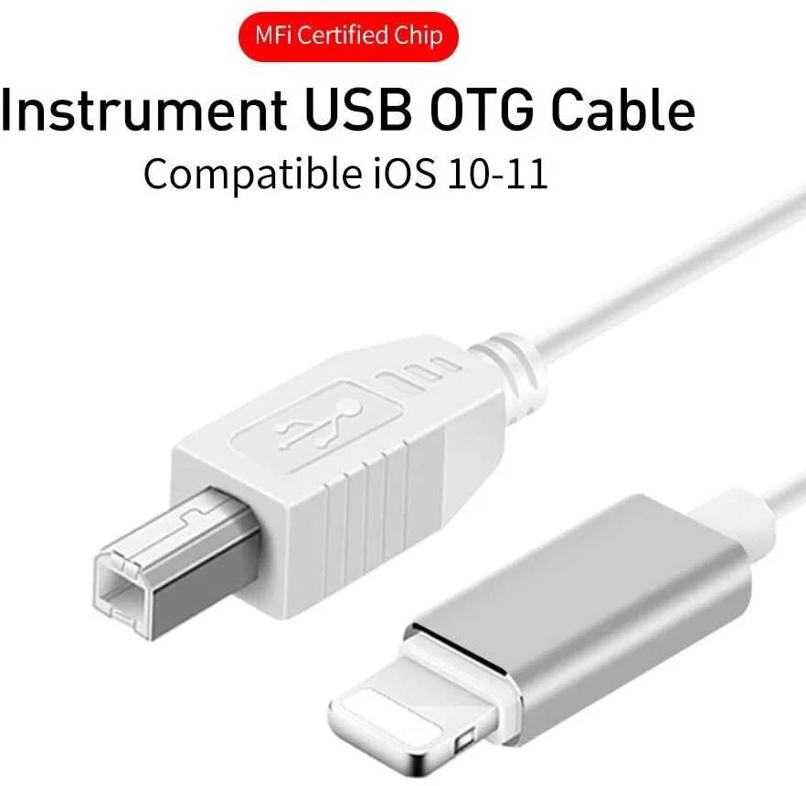 8-pin USB audio interface adapter type B 1m OTG cable iPhone iPad electronic instrument male to | Электроника