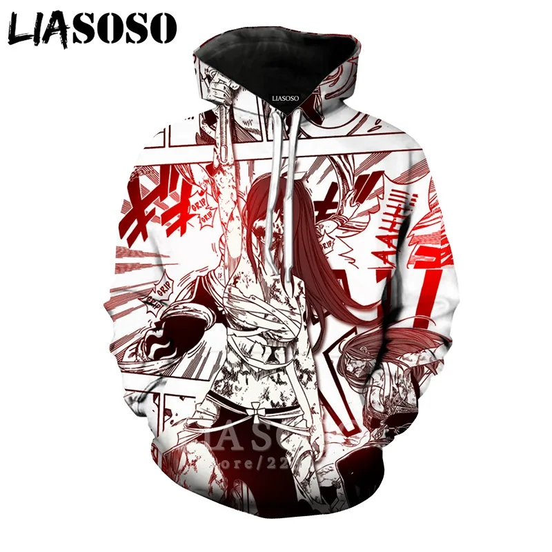 LIASOSO, сказочный хвост, толстовки для мужчин и женщин, Эрза Скарлет, 3D принт, аниме, толстовка с длинным рукавом в стиле хип-хоп с круглым вырезом, Harajuku, пуловер, A323-06