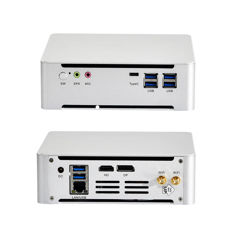 Игровой Мини ПК компьютер Intel i7 8850H i5 8300H Windows 10 DDR4 M.2 SSD неттоп 4K UHD HDMI DP WiFi мини