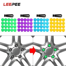 LEEPEE 20 шт. 17 мм авто отделка Шинная гайка болт колеса автомобиля гайка колпачки антикоррозийный автомобильный Стайлинг Авто винт ступицы Крышка Пыленепроницаемый протектор