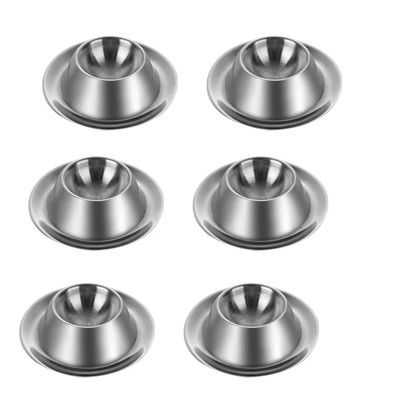 6 шт Яйцо подстаканник Нержавеющая сталь яйцо чашки тарелки Serveware посуда