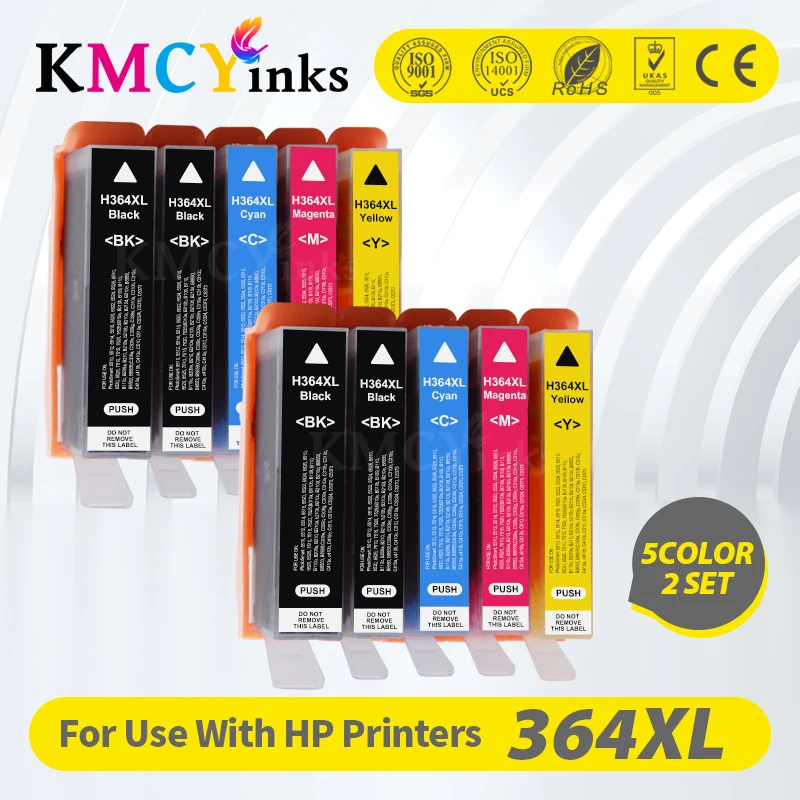 Cartuccia Di Inchiostro Per Stampante Kmcyink 364Xl Hp 364 Xl Sostituire Per Hp Photosmart 5510 5515 6510 B010A B109A B209A Deskjet 3070A Hp364