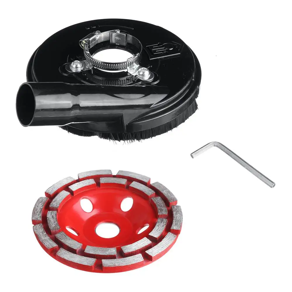 125MM Diamond Grinding Wheel Disc Bowl Shape Grinding Cup 5"Angle Grinder Dust Shroud Concrete Granite Stone Ceramic