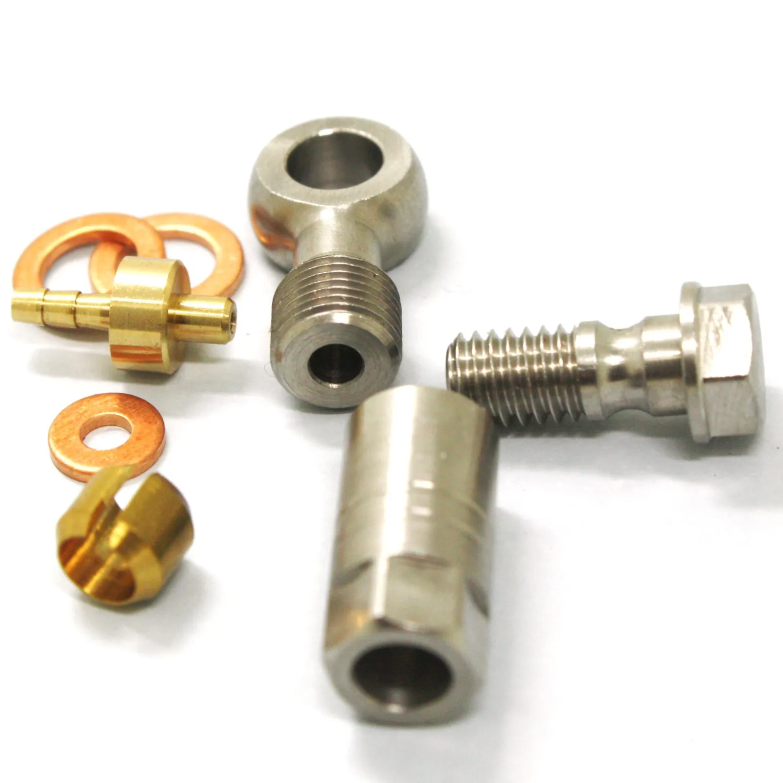 Bike Bicycle Hydraulic Disc Brake Cable End Hose Banjo Connector Kit