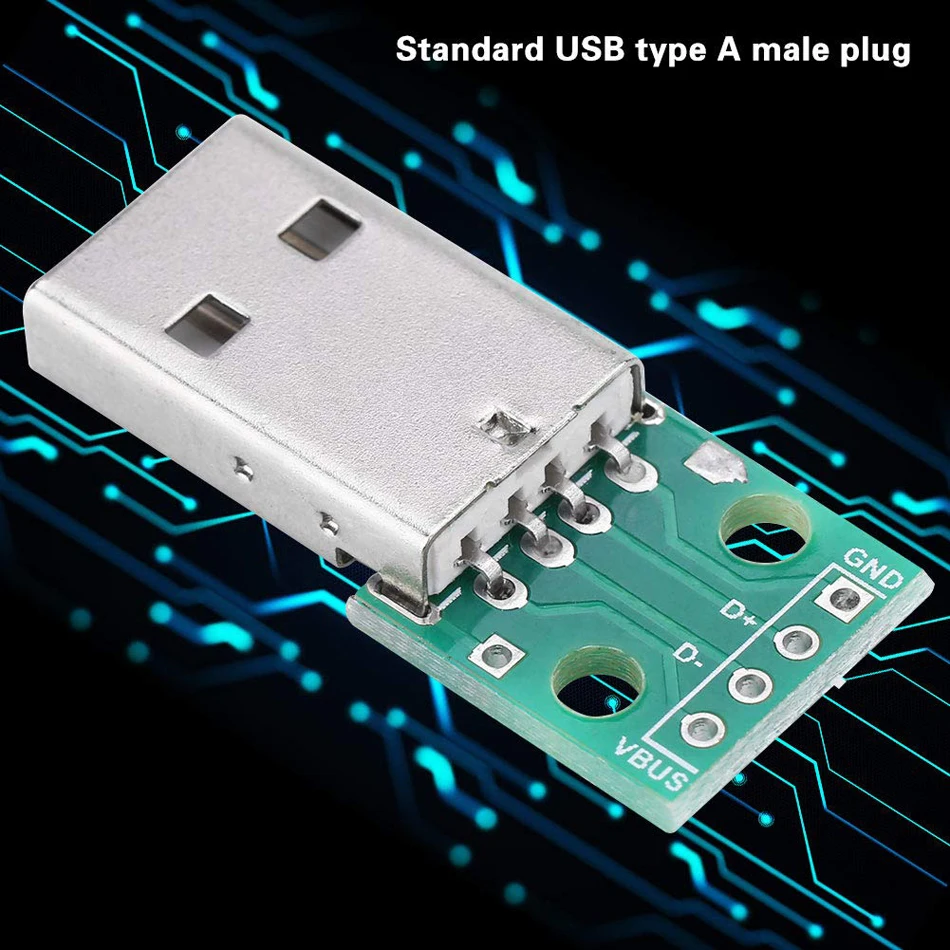 USB коннектор для платы Micro Mini штекер 2 0 гнездо интерфейс к 54 мм DIP PCB конвертер