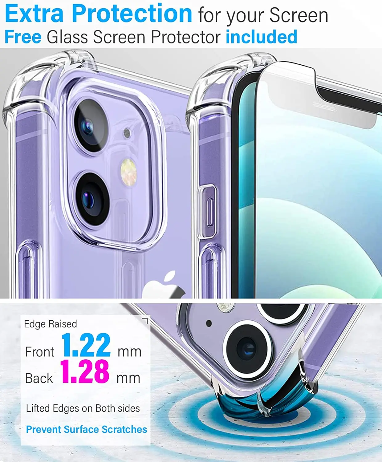 Clear Shockproof Phone Case For iPhone 13 12 11 Pro Max XS Max X XR 8 7 6 6S Plus SE 2020 12 13 14 Mini Silicone Case Back Cover 4