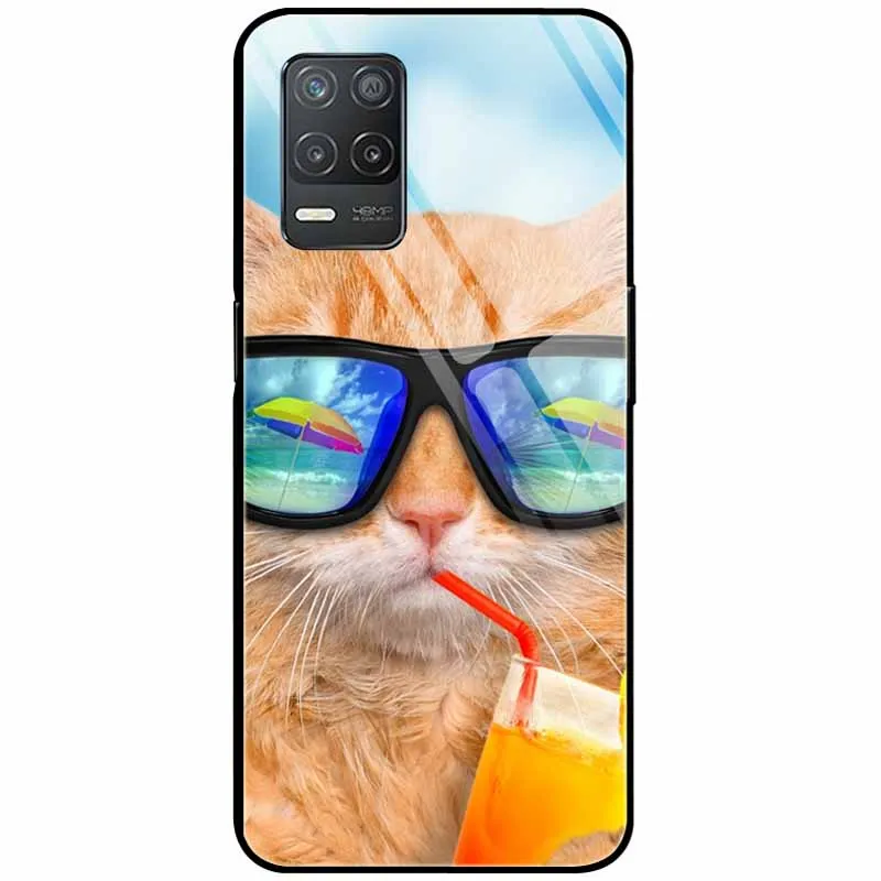 Tempered Glass Hard Protective Back Cover - Cute Design