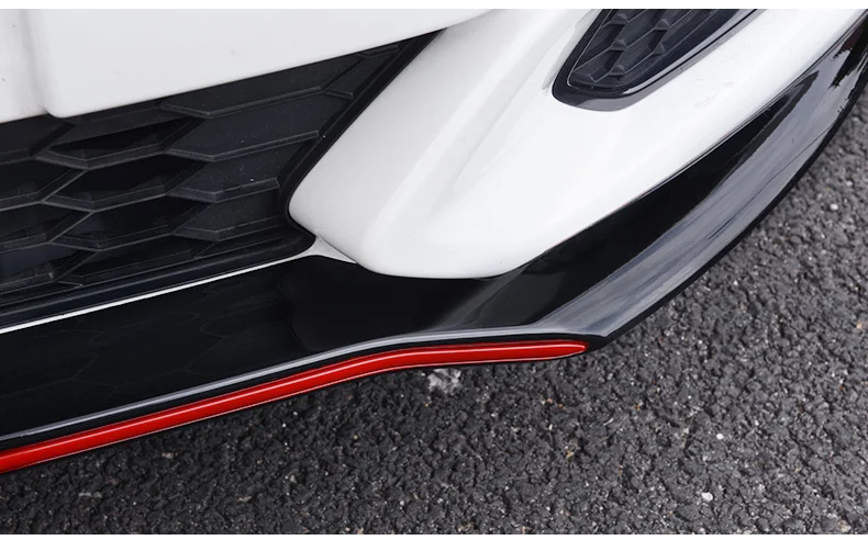 Автомобильный Стайлинг PP пластик для Honda Fit RS GK5 Автомобильная передняя губа маленькая окруженная Передняя Лопата