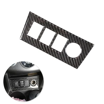 

For Toyota Rav4 RAV 4 2006 2007 2008 2009 2010 2011 2012 Car Cigarette Lighter Panel Switch Button Cover Carbon Fiber Decor