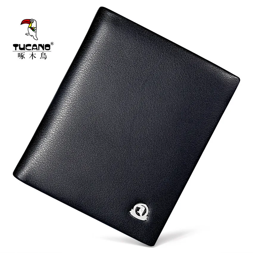 

TUCANO New Style Wallet Young MEN'S Short Fashion Wallet Cross Cool Full-grain Leather MEN'S Wallet Trendy Bag