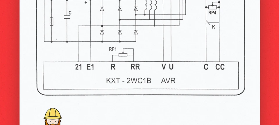 Регулятор alternador KXT-2WC avr дизель Ланьчжоу генератор автоматический стабилизатор напряжения Стабилизаторы