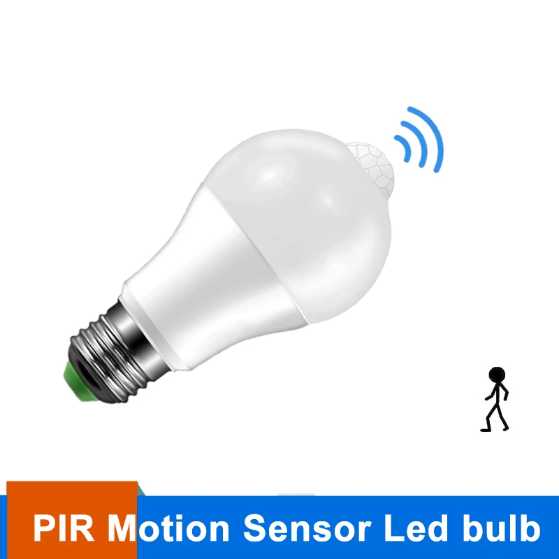E27 умный светодиодный светильник 220 В 110 В датчик движения светодиодный светильник 5 Вт 9 Вт индукционный PIR Светодиодный светильник Bombillas для дома коридора прохода лестницы
