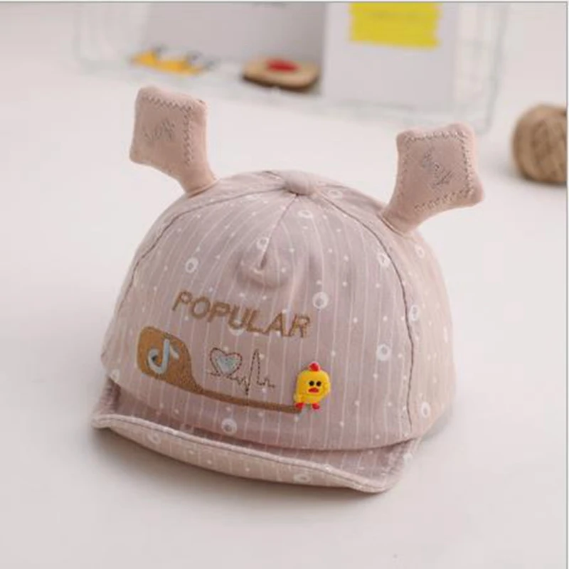 

Baby cap duck tongue cap 5-20 months spring thin cute cartoon sunshade cap baby cap