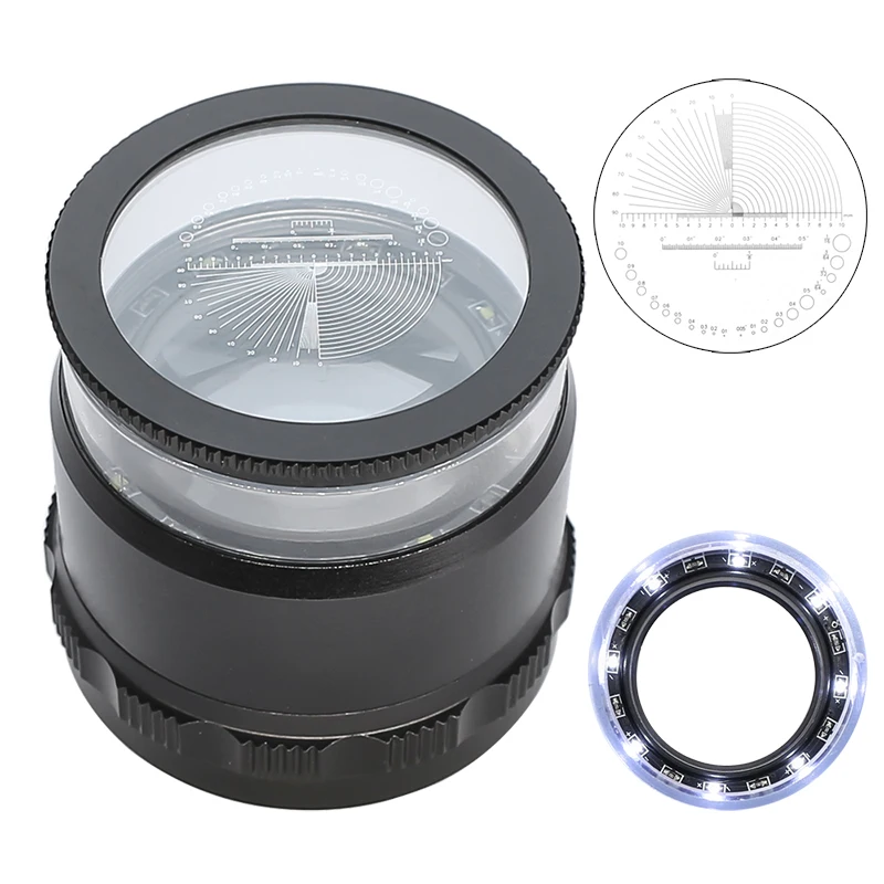 Jewellery Tools 10X Adjustable Focus Loupe with Reticules Pocket