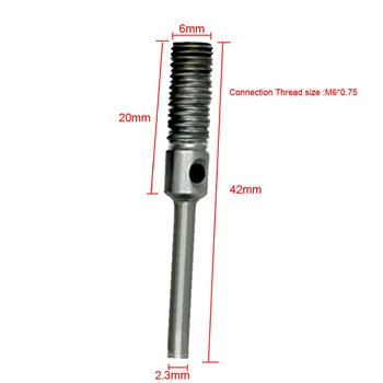 

0.3- 4mm Grinder Tool Converter Keyless Drill Bit Chucks Hex Shank Adapter + Rod