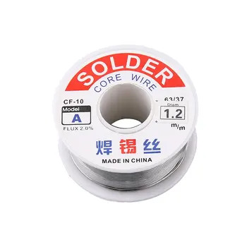 

1.2mm 2% Flux Tin Lead Rosin Roll Core Silver Solder Wire Welding Soldering Repairing Tool Reel Melt Kit Electric Melting