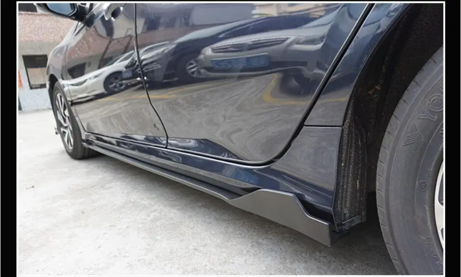 Боковая юбка боди Потяните модифицированный Карбон волокно для 16-18 Honda Civic