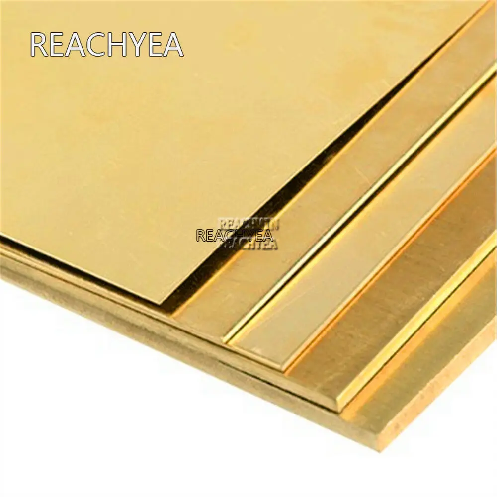 1pc H62 99.9 pure Brass Strip Copper Sheet Foil Metal Thin Plate Latten 100mm x 200mm x 0.8mm