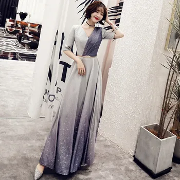 

2020 Sale Vestido Cocktail Female Annual Meeting Of The New Noble Aristocratic Toastmaster Dress Long Money Show Thin In Autumn