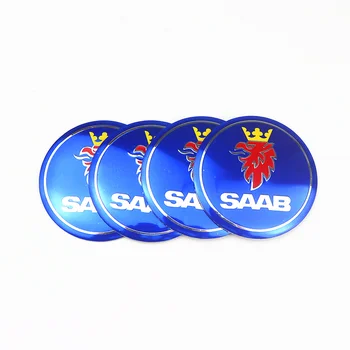 

Car Styling 4Pcs Wheel Center Hub Cap Stickers 56.5mm emblems For Saab 93 95 Saab 9-3 9-5 900 9000 Auto Accessories
