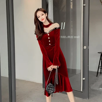 

Spring Summer Dress Women Clothes 2020 Streetwear Lace Mesh Dress Korean Vintage Women's Dresses Vestidos Ropa Mujer ZT5393