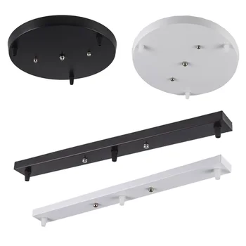 

Pendant Light mounting Accessory 3 lamps bar Round Ceiling Mounted Plate base Canopy Customized for Pendant lamp hanging lights