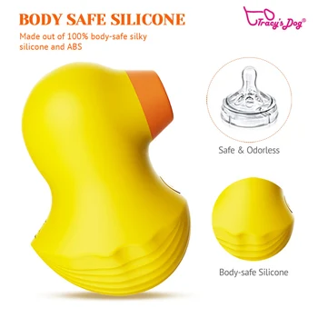 Tracy’s Dog Mr Duckie Clitoral Sucking Vibrators For Clit Nipple Stimulation With 7 Suction Lovers Vibrator Sex Toy For Women 5
