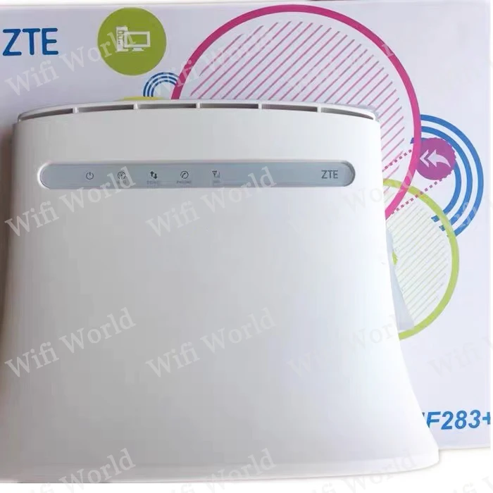 Разблокированный zte MF283+ LTE/4G беспроводной Wi-Fi маршрутизатор Точка доступа-100 Мбит/с белый+ 2 шт 4G белая антенна