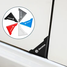 Protecteur de coin de porte de voiture en Silicone, 2 pièces, anti-rayures, Anti-collision, nouveau, pour Skoda octavia fabia rapid
