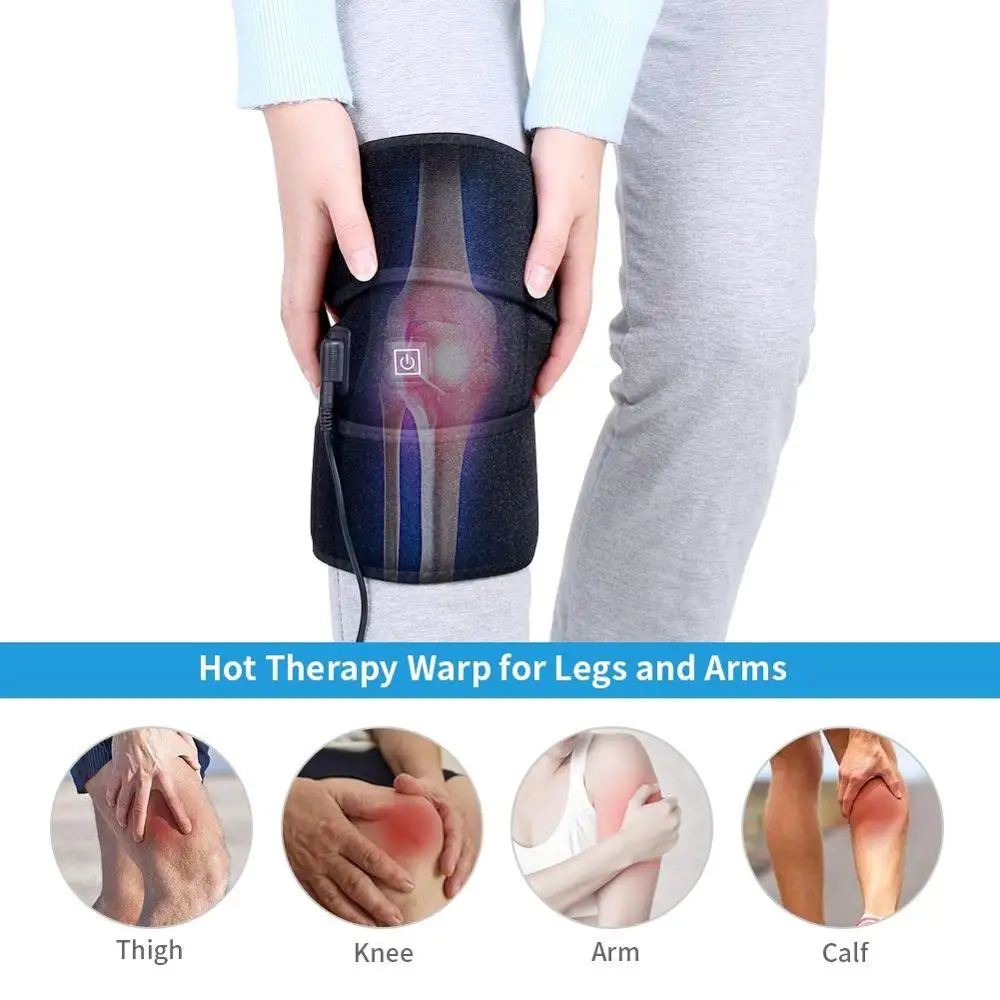 Heating Knee Brace Support for Arthritis, Heated Knee Wrap Thermal Therapy to Warm Joint Relief Pain of Knee Stiff? Arthritis.