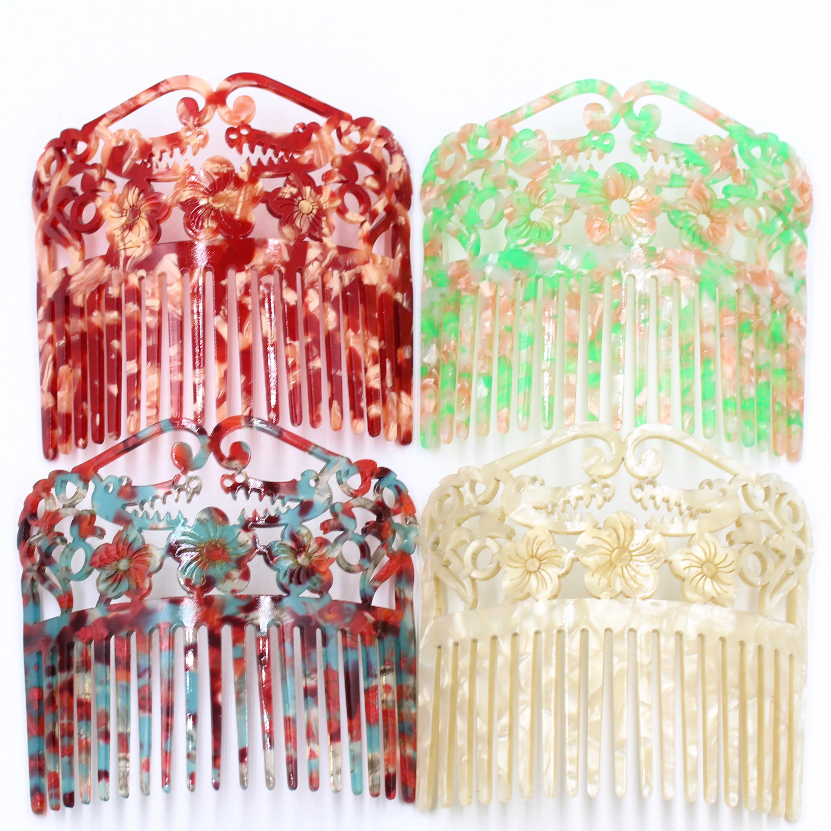 Hair comb acetic acid plate a variety of color fashionable female holiday party headdress decoration