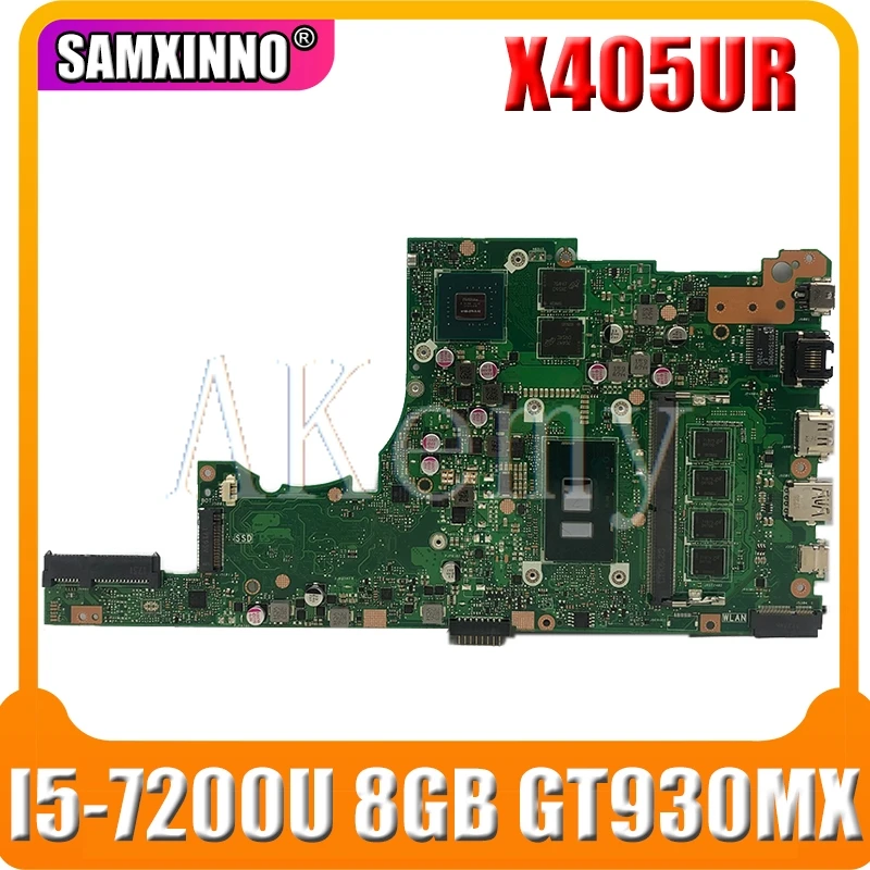  Akemy X405UR For ASUS X405U X405UN X405UR X405URR X405URP X405UQ X405UF Laotop Mainboard X405UR Mot