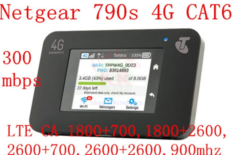 Ac790s мобильный wifi роутер 4g sim карта маршрутизатор cat6 Netgear Aircard 790s