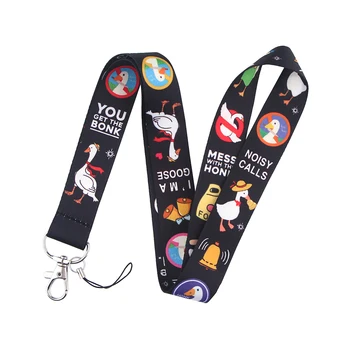 

K2351 Wholesale 20pcs/lot Goose Game Cell Phone Lanyard For Key ID Card Pass Gym USB Badge Holder DIY Hang Rope Neck lanyards