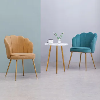 

Modern Light Luxury Dining Chair Home Dressing Stool Customizable Leisure Chair Backrest Computer Office Chair Ins Makeup Chairs