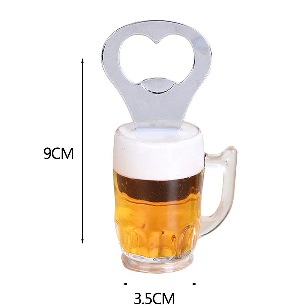 Wine Party Decorative Hanging Practical Home Fridge Magnets Beer Bottle Opener Ornament Simulation Cup DIY Kitchen Accessories