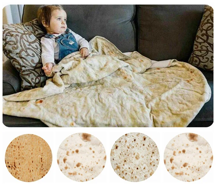 180 см комфортное одеяло Burrito для еды, новинка, идеально круглое одеяло, украшение для дома, удобный коврик, теплая мягкая шаль