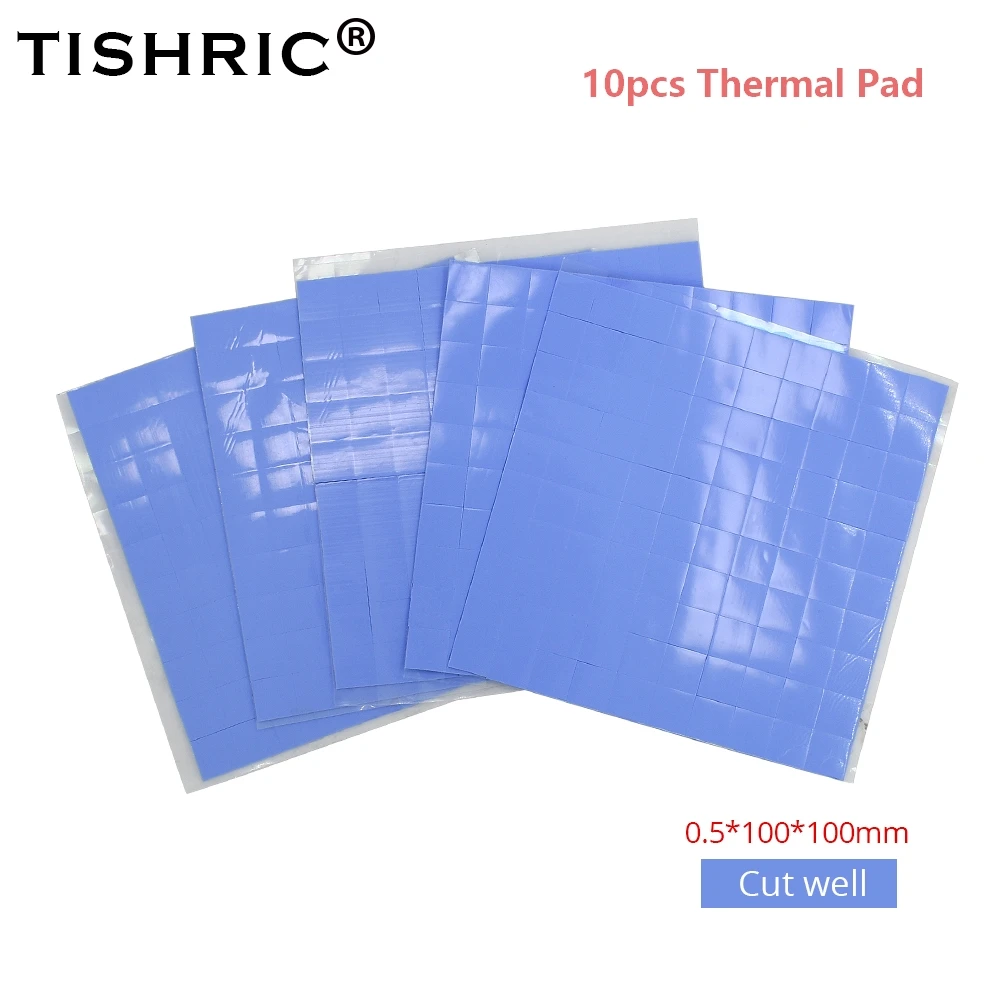 TISHRIC GPU CPU 쿨러용 열 패드, 냉각 라디에이터 그래픽 카드 칩..