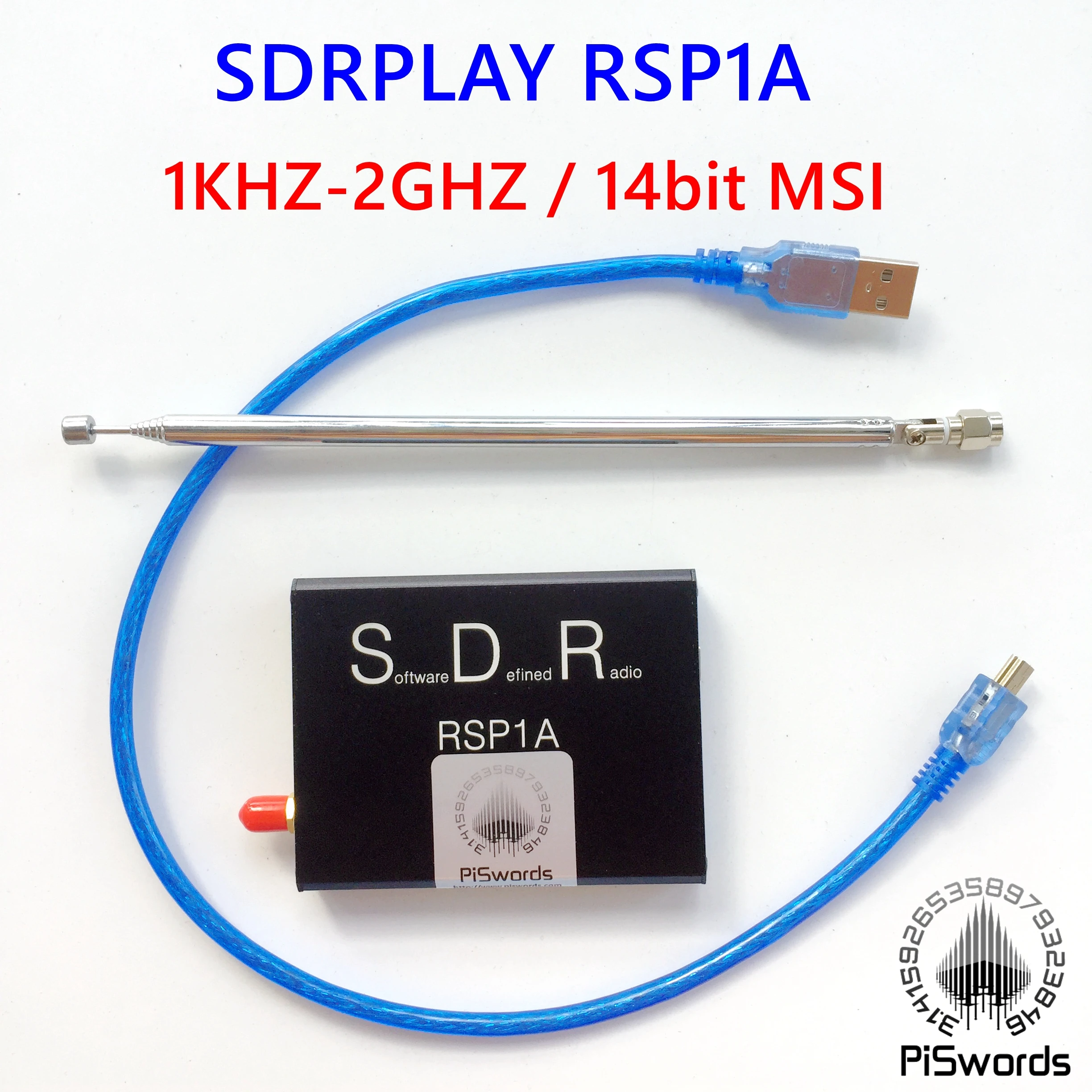 Широкополосный SDR ресивер 1 кГц ~ 2 ГГц 14 бит msi SDRPLAY RSP1A Стандартный радиоприемник AM