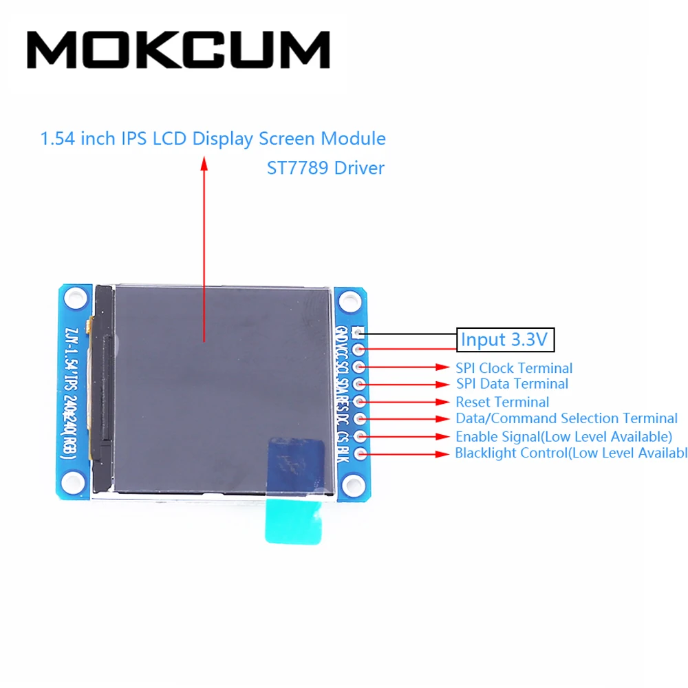 1.54inch Spi 240x240 Rgb Tft Lcd 