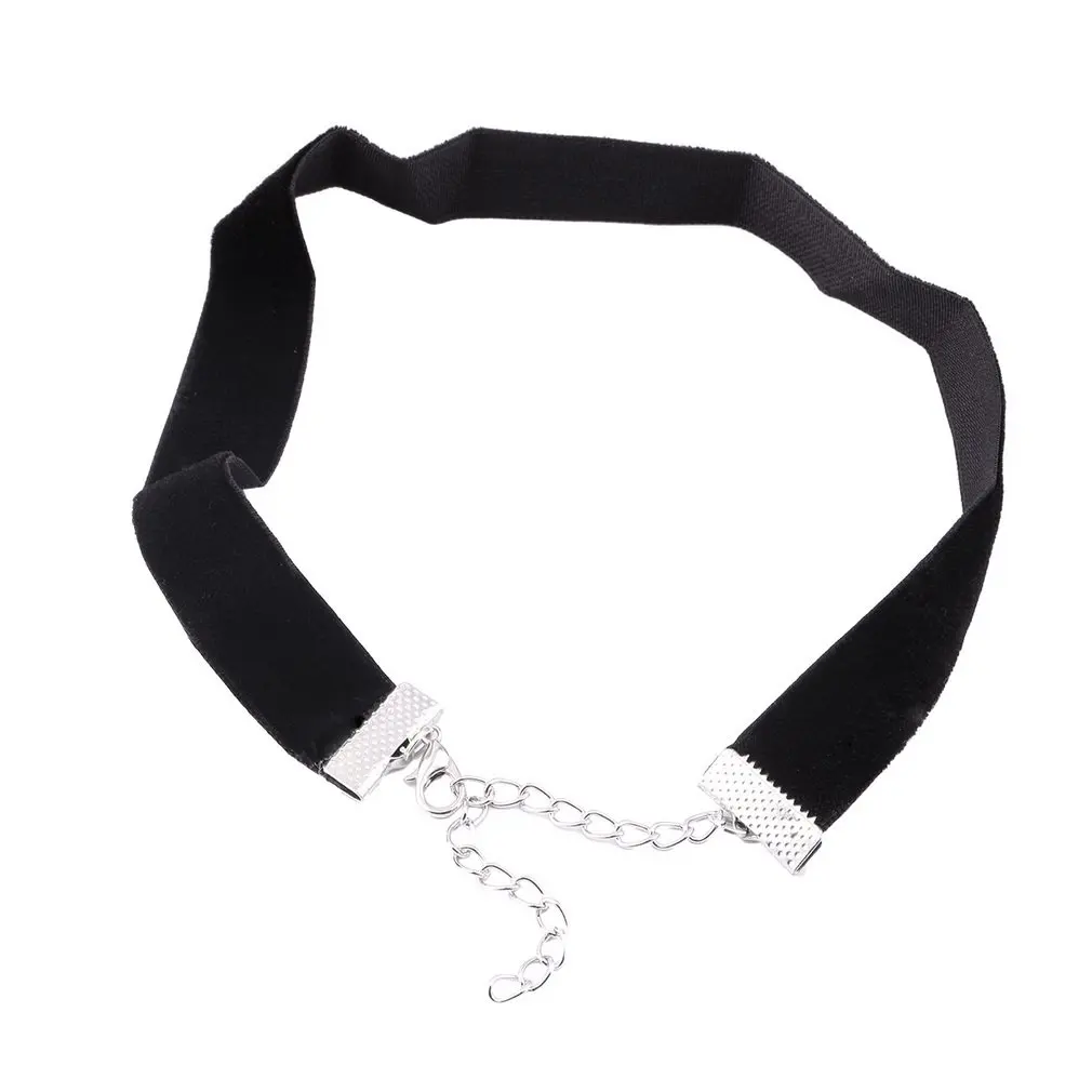 

design 1pcs 90's Black Gothic Handmade Retro Velvet Cord Choker Charm Necklace Jewelry Brand Clearance