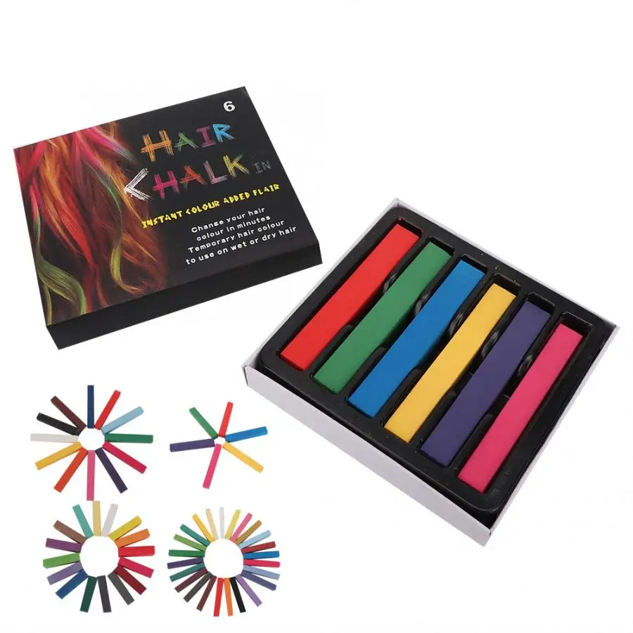 Одноразовая краска для волос Мел Временная мгновенная краска для волос