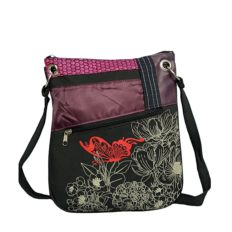 11,11 Большая скидка, Женская испанская сумка, женская сумка с рисунком, Холщовая Сумка, модная сумка через плечо, сумка-мессенджер - Цвет: 028