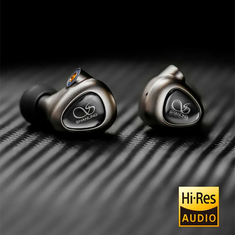 Shanling ME80 10 мм двойной Динамический драйвер HiFi наушники Hi-Res Музыкальная гарнитура